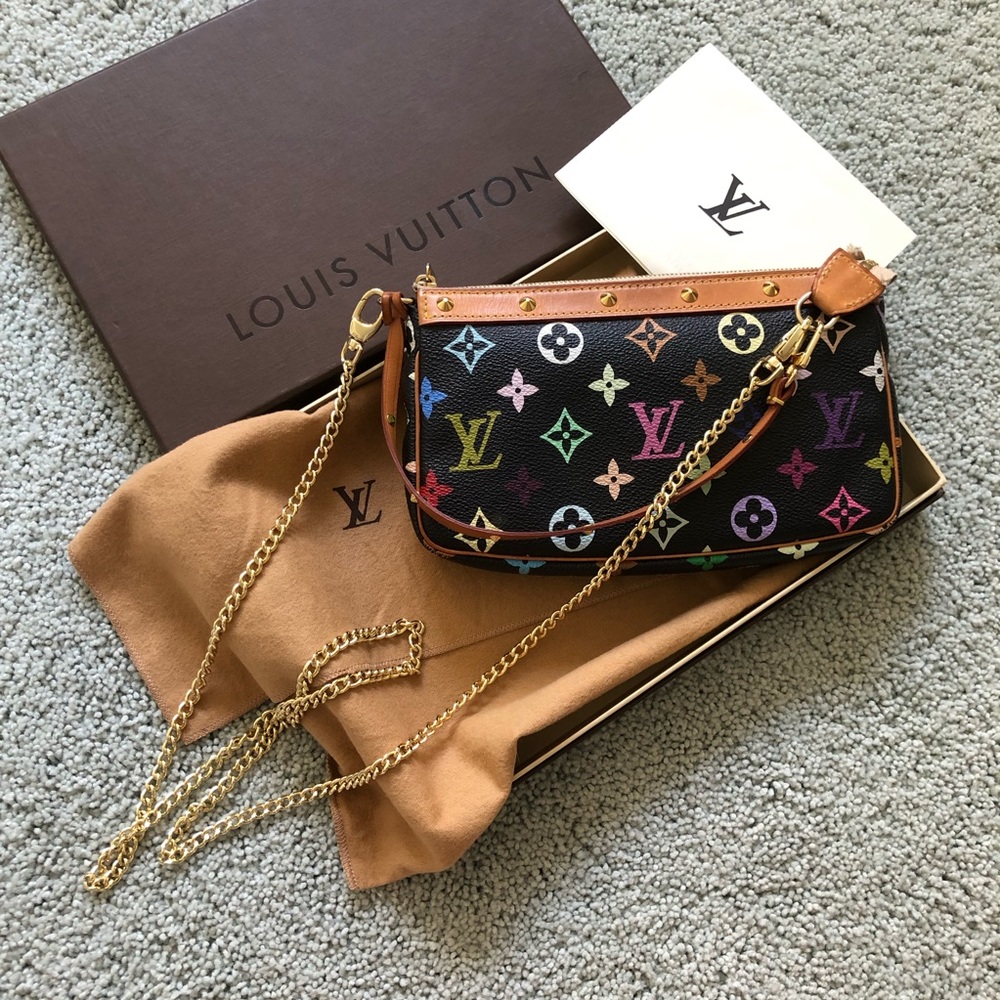 ❣️LOUIS VUITTON❣️Black Multi Crossbody Pouchette - Picture 2 of 8